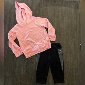 Xersion Girls hooded sweatshirt and Capri XXS 4/5